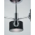 Lampa sufitowa chromowana z trzema czarnymi kloszami 2209/3A 8C z serii SOPHIA - Lampy Elem